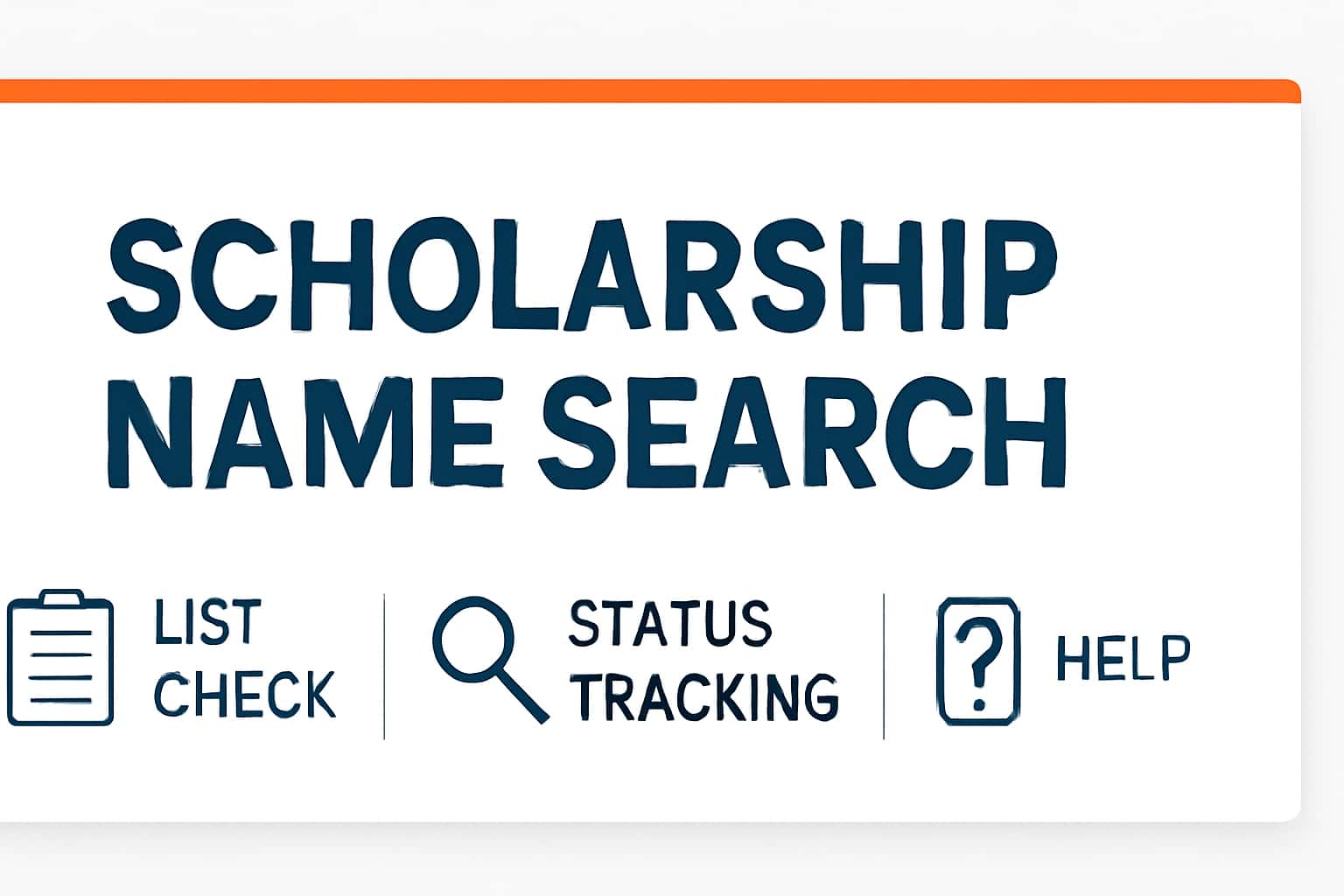 Scholarship Name Search | List Check, Status Tracking, Help